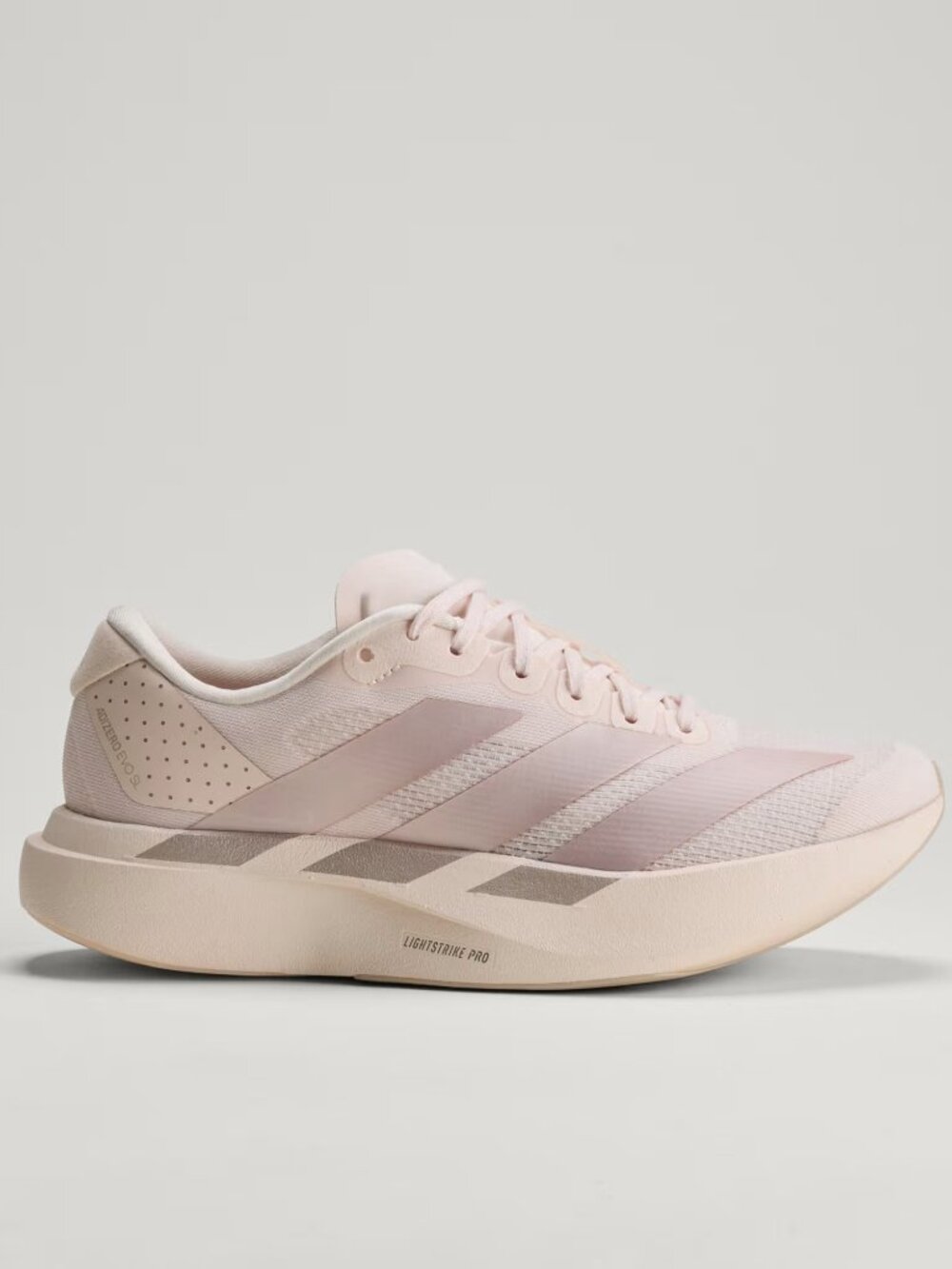 Adidas Women's Wonder Quartz Grey Taupe Adizero EVO SL Shoes Size 6.5 KI4795